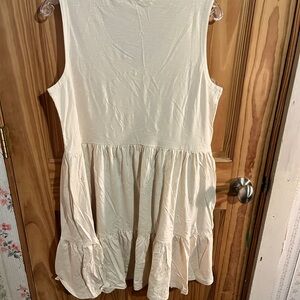 Toad&Co sleeveless Marley Dress Size L Salt NWT